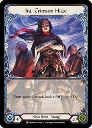 Ira, Crimson Haze [CRU046] 1st Edition Rainbow Foil Flesh And Blood Single Flesh And Blood   