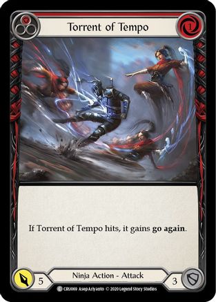 Torrent of Tempo (Red) [CRU069] 1st Edition Normal Flesh And Blood Single Flesh And Blood   