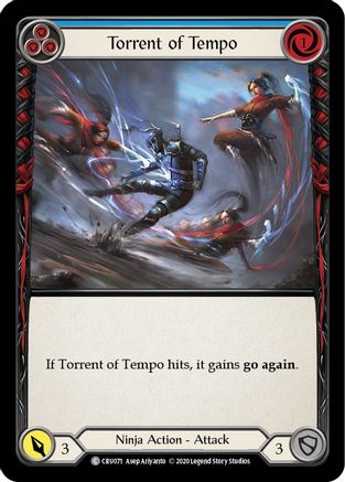 Torrent of Tempo (Blue) [CRU071] 1st Edition Normal Flesh And Blood Single Flesh And Blood   