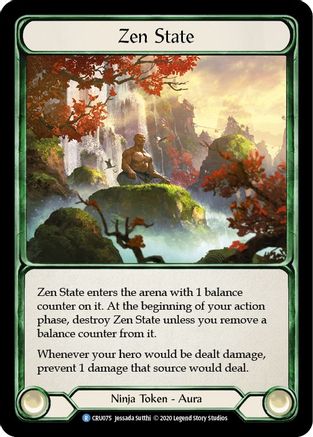 Zen State [CRU075] 1st Edition Normal Flesh And Blood Single Flesh And Blood   