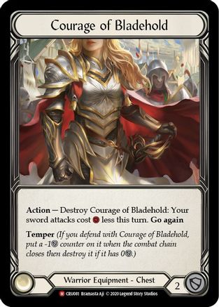 Courage of Bladehold [CRU081] 1st Edition Normal Flesh And Blood Single Flesh And Blood   