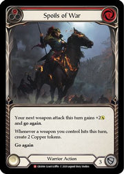 Spoils of War [CRU084] 1st Edition Rainbow Foil Flesh And Blood Single Flesh And Blood   