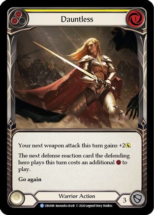 Dauntless (Yellow) [CRU086] Unlimited Normal Flesh And Blood Single Flesh And Blood   