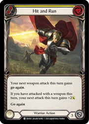 Hit and Run (Yellow) [CRU092] 1st Edition Normal Flesh And Blood Single Flesh And Blood   