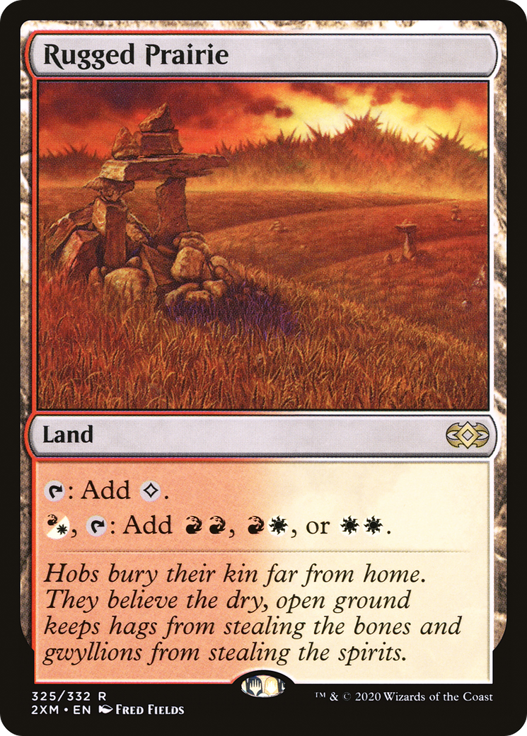 Rugged Prairie (2XM-325) [Double Masters] Foil MTG Single Wizards of the Coast