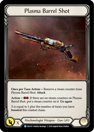 Plasma Barrel Shot [CRU101] 1st Edition Normal Flesh And Blood Single Flesh And Blood   