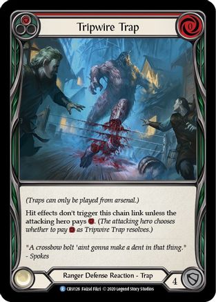 Tripwire Trap [CRU126] 1st Edition Rainbow Foil Flesh And Blood Single Flesh And Blood   