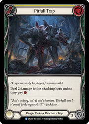 Pitfall Trap [CRU127] 1st Edition Normal Flesh And Blood Single Flesh And Blood   