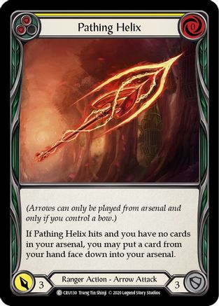 Pathing Helix (Yellow) [CRU130] 1st Edition Normal Flesh And Blood Single Flesh And Blood   