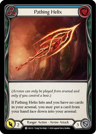 Pathing Helix (Blue) (Rainbow Foil) [CRU131-RF] Unlimited Rainbow Foil Flesh And Blood Single Flesh And Blood   