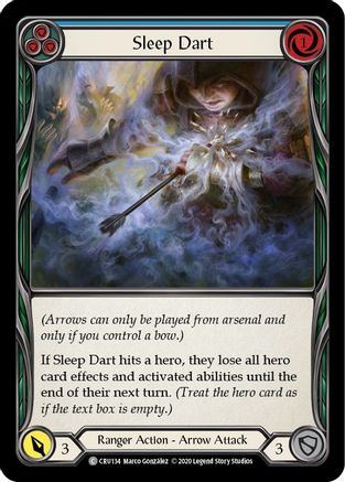 Sleep Dart (Blue) [CRU134] 1st Edition Rainbow Foil Flesh And Blood Single Flesh And Blood   