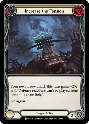 Increase the Tension (Yellow) [CRU136] 1st Edition Rainbow Foil Flesh And Blood Single Flesh And Blood   