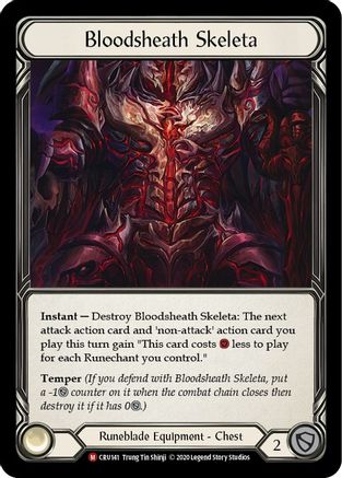 Bloodsheath Skeleta [CRU141] 1st Edition Cold Foil Flesh And Blood Single Flesh And Blood   
