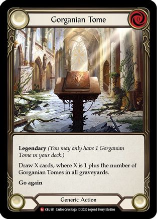 Gorganian Tome [CRU181] 1st Edition Normal Flesh And Blood Single Flesh And Blood   