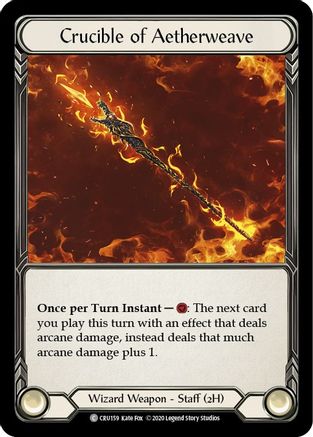Crucible of Aetherweave (Rainbow Foil) [CRU159-RF] Unlimited Rainbow Foil Flesh And Blood Single Flesh And Blood   