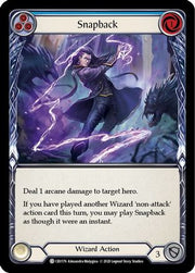 Snapback (Blue) [CRU176] 1st Edition Normal Flesh And Blood Single Flesh And Blood   