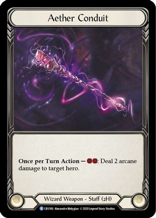 Aether Conduit (Rainbow Foil) [CRU160-RF] Unlimited Rainbow Foil Flesh And Blood Single Flesh And Blood   