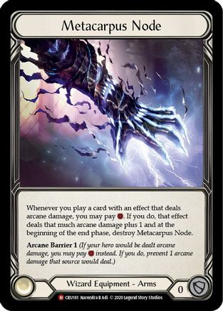 Metacarpus Node [CRU161] 1st Edition Cold Foil Flesh And Blood Single Flesh And Blood   
