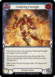 Cindering Foresight (Blue) [CRU167] 1st Edition Normal Flesh And Blood Single Flesh And Blood   