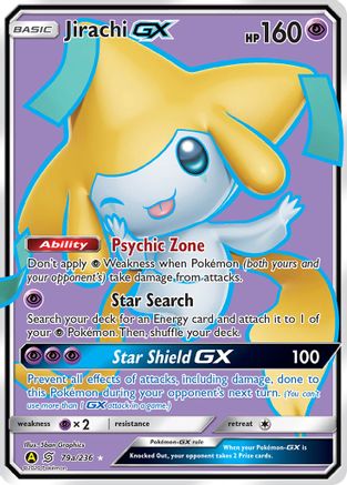 Jirachi GX - 79a/236 (79a/236) Holofoil [Promos: Alternate Art Promos] Pokemon Single Pokémon