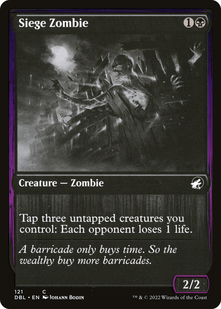 Siege Zombie (DBL-121) [Innistrad: Double Feature] MTG Single Wizards of the Coast