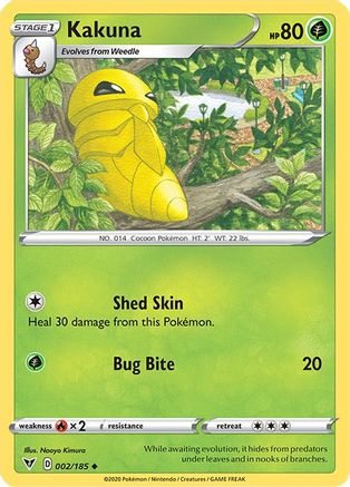 Kakuna (2/185) Reverse Holofoil [SWSH: Vivid Voltage] Pokemon Single Pokémon