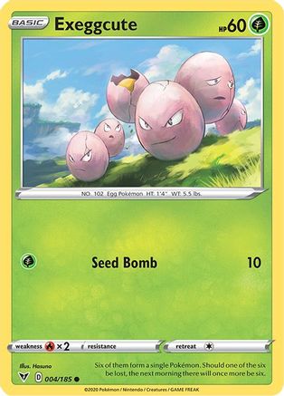 Exeggcute (4/185) Reverse Holofoil [SWSH: Vivid Voltage] Pokemon Single Pokémon