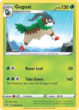 Gogoat 18/185 [SWSH: Vivid Voltage] Pokemon Single Pokémon