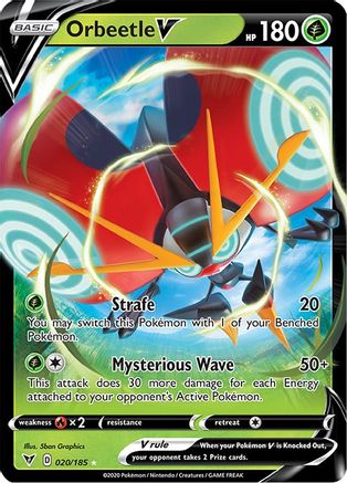 Orbeetle V (20/185) Holofoil [SWSH: Vivid Voltage] Pokemon Single Pokémon