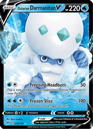 Galarian Darmanitan V (36/185) Holofoil [SWSH: Vivid Voltage] Pokemon Single Pokémon