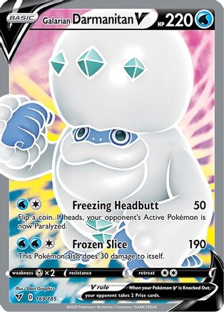 Galarian Darmanitan V (Full Art) (169/185) Holofoil [SWSH: Vivid Voltage] Pokemon Single Pokémon