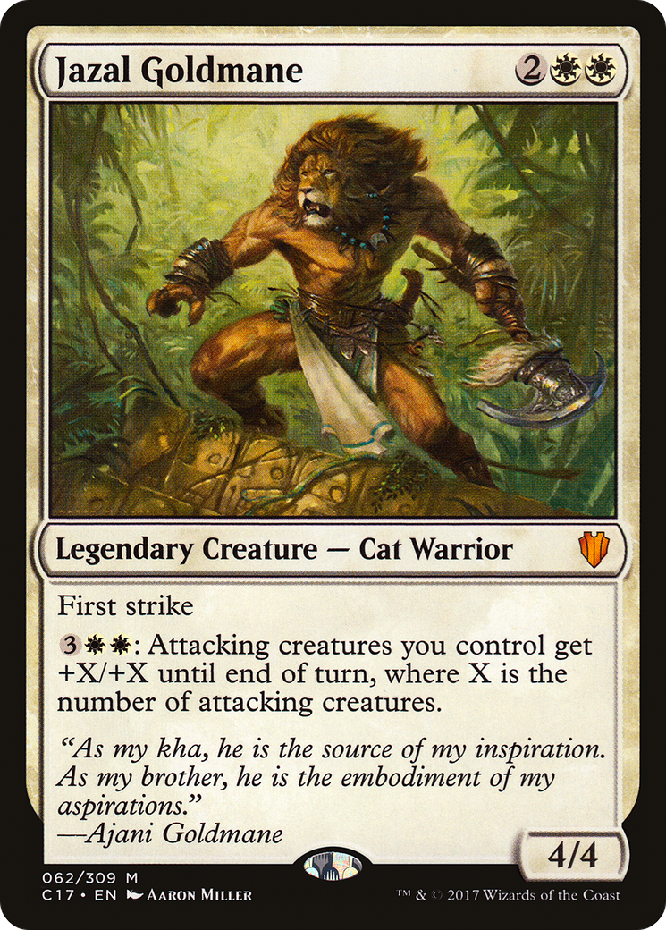 Jazal Goldmane (C17-062) [Commander 2017] MTG Single Wizards of the Coast