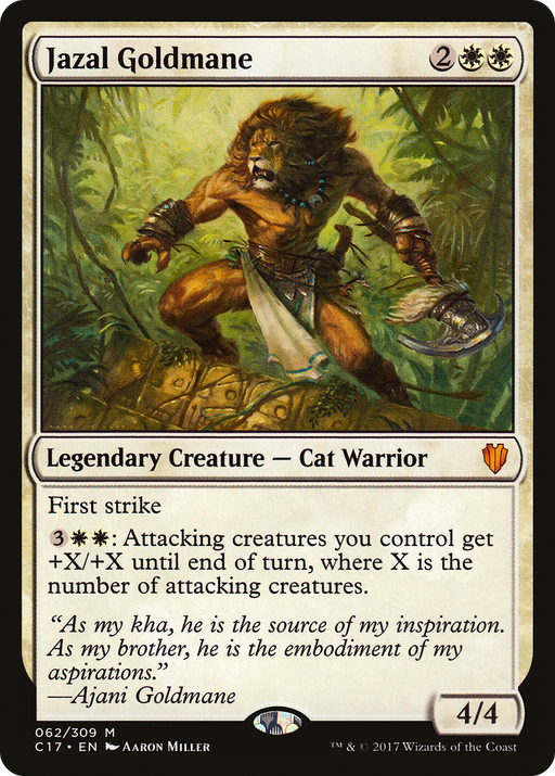 Jazal Goldmane (C17-062) [Commander 2017] MTG Single Wizards of the Coast