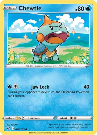 Chewtle (38/185) Reverse Holofoil [SWSH: Vivid Voltage] Pokemon Single Pokémon