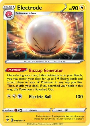 Electrode (46/185) Reverse Holofoil [SWSH: Vivid Voltage] Pokemon Single Pokémon