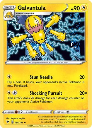 Galvantula (56/185) Reverse Holofoil [SWSH: Vivid Voltage] Pokemon Single Pokémon