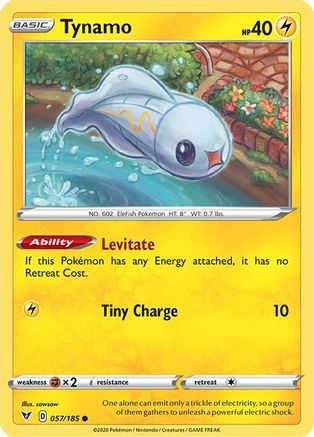 Tynamo (57/185) Reverse Holofoil [SWSH: Vivid Voltage] Pokemon Single Pokémon