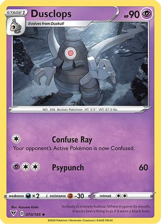 Dusclops (70/185) [SWSH: Vivid Voltage] Pokemon Single Pokémon