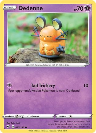 Dedenne (77/185) Reverse Holofoil [SWSH: Vivid Voltage] Pokemon Single Pokémon