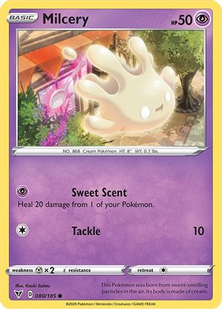 Milcery (80/185) Reverse Holofoil [SWSH: Vivid Voltage] Pokemon Single Pokémon