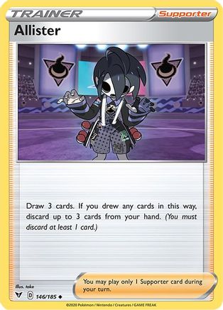 Allister (146/185) Reverse Holofoil [SWSH: Vivid Voltage] Pokemon Single Pokémon