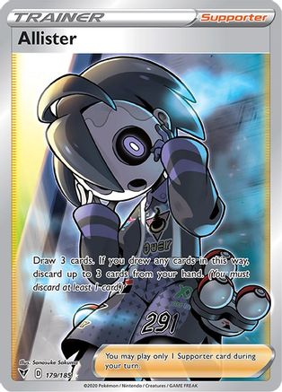 Allister (Full Art) (179/185) Holofoil [SWSH: Vivid Voltage] Pokemon Single Pokémon