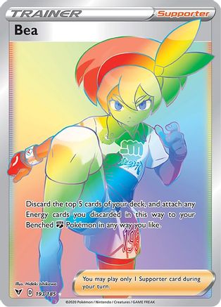 Bea (Secret) (193/185) Holofoil [SWSH: Vivid Voltage] Pokemon Single Pokémon