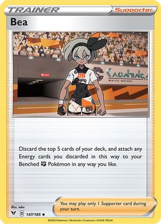 Bea (147/185) [SWSH: Vivid Voltage] Pokemon Single Pokémon