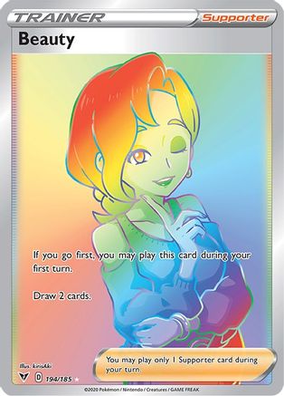 Beauty (Secret) (194/185) Holofoil [SWSH: Vivid Voltage] Pokemon Single Pokémon