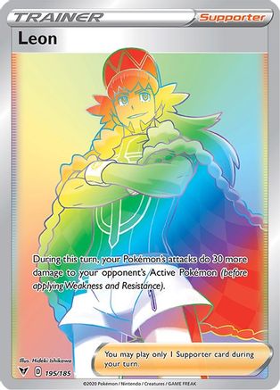 Leon (Secret) (195/185) Holofoil [SWSH: Vivid Voltage] Pokemon Single Pokémon