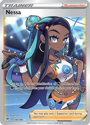 Nessa (Full Art) (183/185) Holofoil [SWSH: Vivid Voltage] Pokemon Single Pokémon