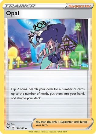 Opal (158/185) Reverse Holofoil [SWSH: Vivid Voltage] Pokemon Single Pokémon