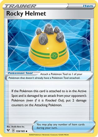 Rocky Helmet (159/185) Reverse Holofoil [SWSH: Vivid Voltage] Pokemon Single Pokémon