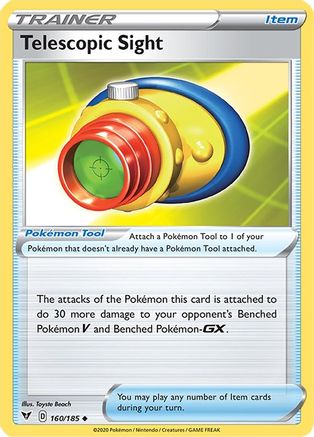 Telescopic Sight (160/185) Reverse Holofoil [SWSH: Vivid Voltage] Pokemon Single Pokémon